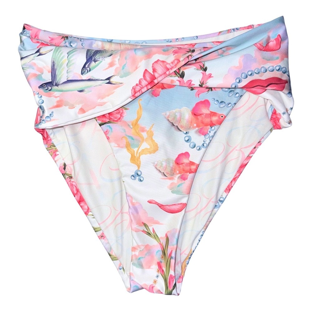 Agua‎ Bendita Womens Size Small Lily Nacar Bikini Bottom NWT
